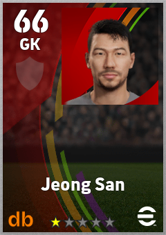 Jeong San eFootball player card