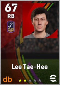 Lee Tae-Hee eFootball player card
