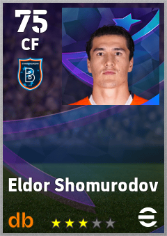 Eldor Shomurodov eFootball player card