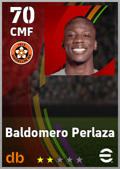Baldomero Perlaza — CMF, OVR 70, MAX 70