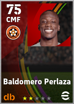 Baldomero Perlaza — CMF, OVR 75, MAX 75
