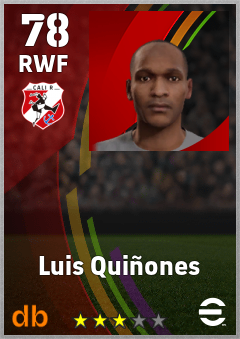 Luis Quiñones — RWF, OVR 78, MAX 78