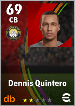 Dennis Quintero — CB, OVR 69, MAX 69