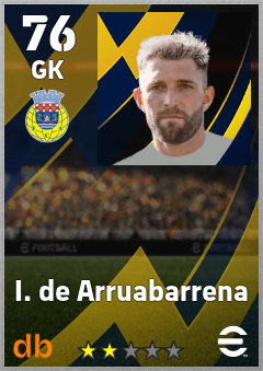 I. de Arruabarrena — GK, OVR 76, MAX 76