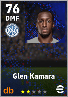 Glen Kamara — DMF, OVR 76, MAX 76