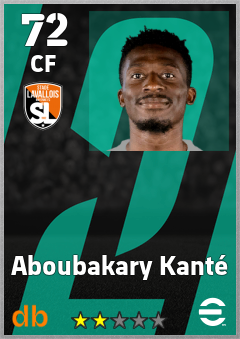 Aboubakary Kanté — CF, OVR 72, MAX 72
