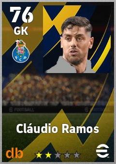 Cláudio Ramos — GK, OVR 76, MAX 76