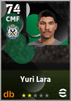 Yuri Lara — CMF, OVR 74, MAX 74