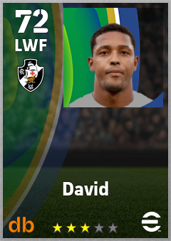David — LWF, OVR 72, MAX 72