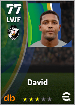 David — LWF, OVR 77, MAX 77