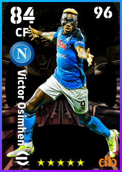 Victor Osimhen — CF, OVR 84, MAX 96