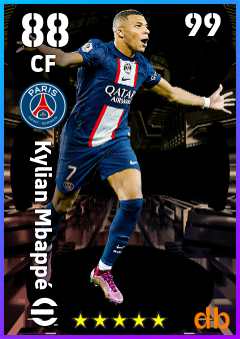 Kylian Mbappé eFootball player card