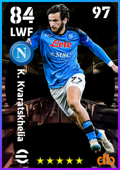 K. Kvaratskhelia — LWF, OVR 84, MAX 97