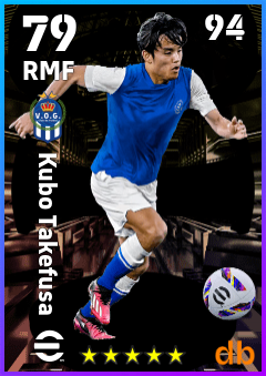 Kubo Takefusa — RMF, OVR 79, MAX 94