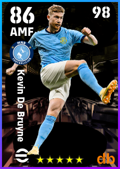 Kevin De Bruyne — AMF, OVR 86, MAX 98