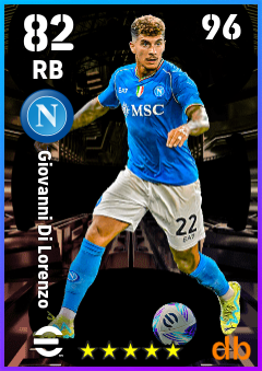 Giovanni Di Lorenzo — RB, OVR 82, MAX 96