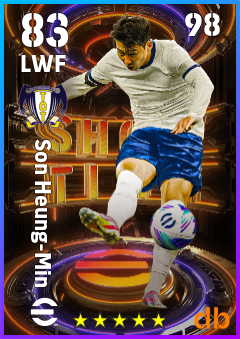 Son Heung-Min — LWF, OVR 83, MAX 98