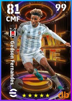 Gedson Fernandes — CMF, OVR 81, MAX 99