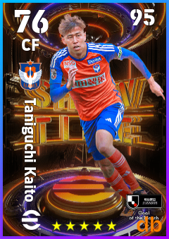 Taniguchi Kaito — CF, OVR 76, MAX 95