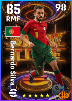 Bernardo Silva — RMF, OVR 85, MAX 98