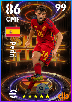 Pedri eFootball player card