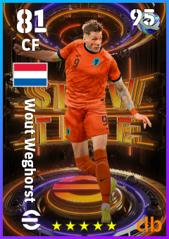 Wout Weghorst — CF, OVR 81, MAX 95