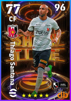 Thiago Santana — CF, OVR 77, MAX 96