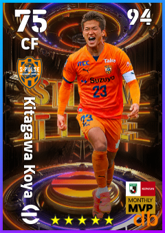 Kitagawa Koya — CF, OVR 75, MAX 94