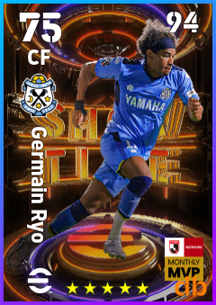 Germain Ryo — CF, OVR 75, MAX 94