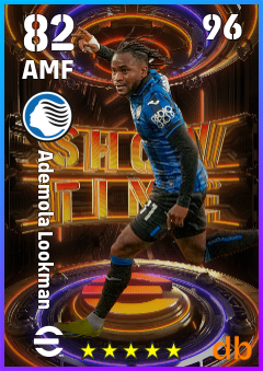 Ademola Lookman — AMF, OVR 82, MAX 96