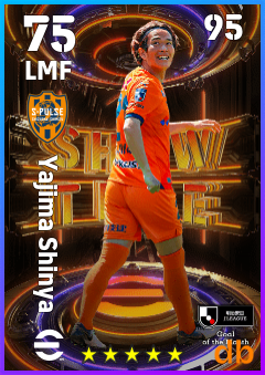 Yajima Shinya — LMF, OVR 75, MAX 95