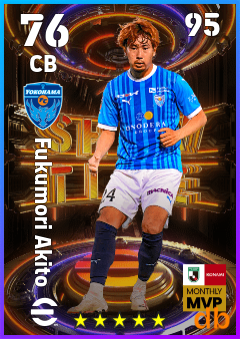 Fukumori Akito — CB, OVR 76, MAX 95