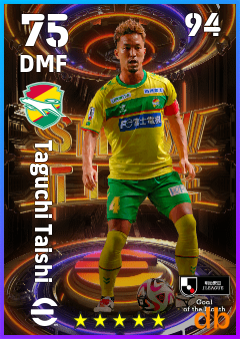 Taguchi Taishi — DMF, OVR 75, MAX 94