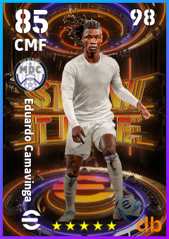 Eduardo Camavinga — CMF, OVR 85, MAX 98