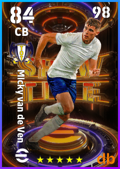 Micky van de Ven — CB, OVR 84, MAX 98