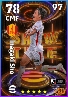 Inagaki Sho — CMF, OVR 78, MAX 97