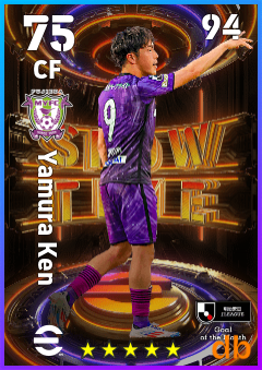 Yamura Ken — CF, OVR 75, MAX 94