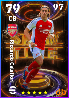 Riccardo Calafiori — CB, OVR 79, MAX 97