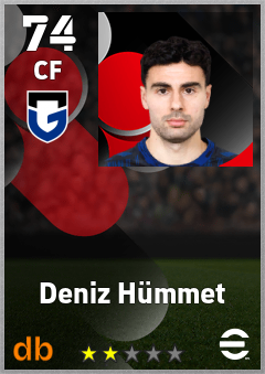 Deniz Hümmet — CF, OVR 74, MAX 74