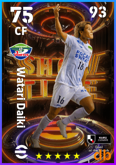 Watari Daiki — CF, OVR 75, MAX 93