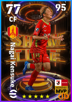 Nagai Kensuke — CF, OVR 77, MAX 95