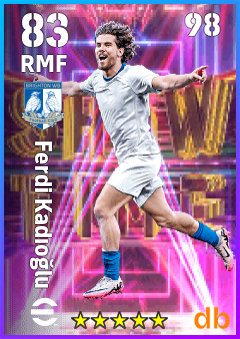 Ferdi Kadıoğlu — RMF, OVR 83, MAX 98