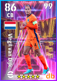 Virgil van Dijk eFootball player card