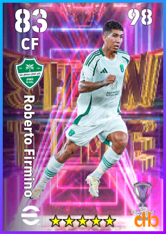 Roberto Firmino — CF, OVR 83, MAX 98