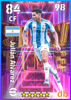 Julián Alvarez eFootball player card