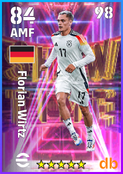 Florian Wirtz — AMF, OVR 84, MAX 98