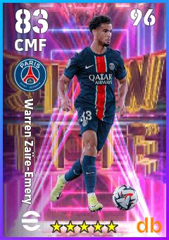 Warren Zaïre-Emery — CMF, OVR 83, MAX 96