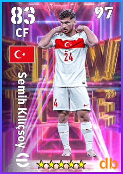 Semih Kılıçsoy — CF, OVR 83, MAX 97