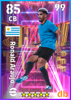 Ronald Araújo — CB, OVR 85, MAX 99