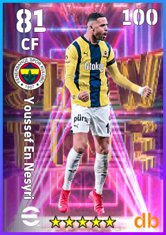 Youssef En Nesyri — CF, OVR 81, MAX 100